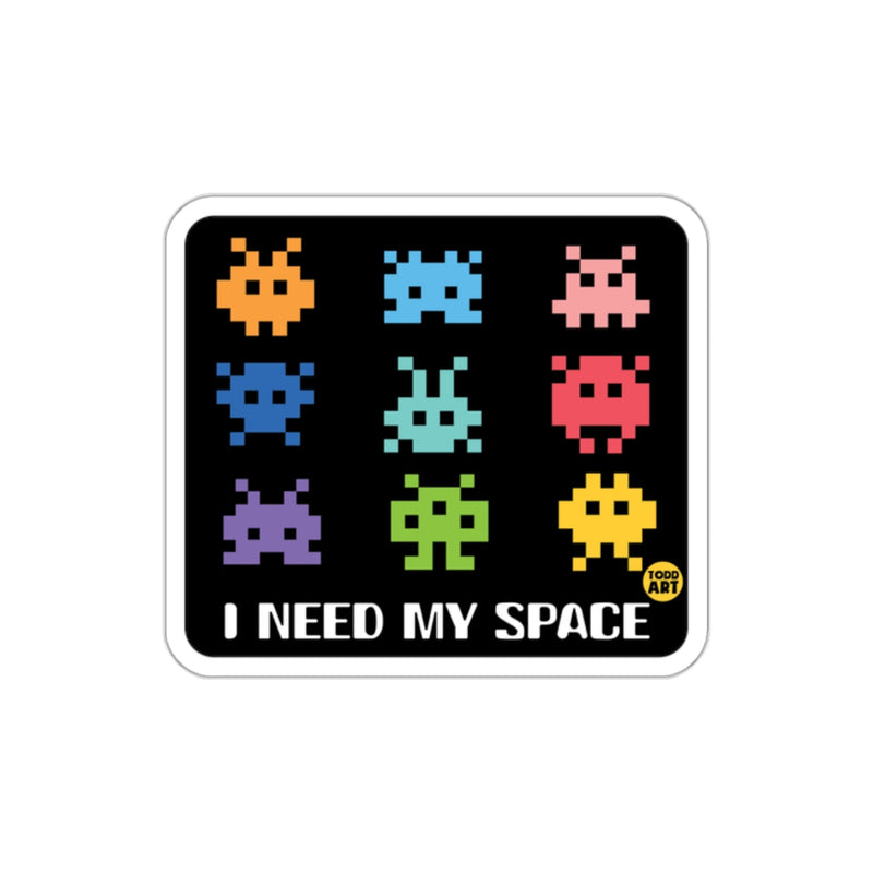 Load image into Gallery viewer, I Need My Space Retro Game Pixels Design Sticker
