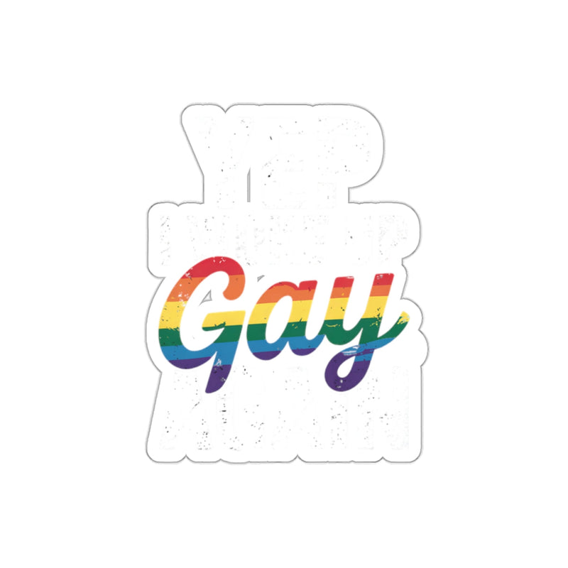 Load image into Gallery viewer, Yep I'm Gay Rainbow Pride Sticker LGBTQ+
