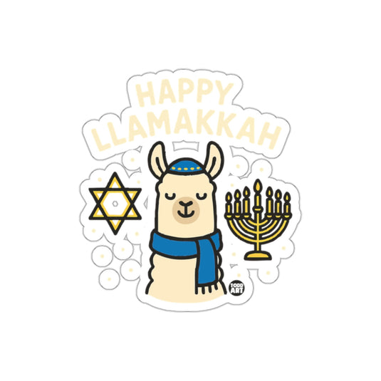 Happy Llamakkah Hanukkah Llama Sticker Product