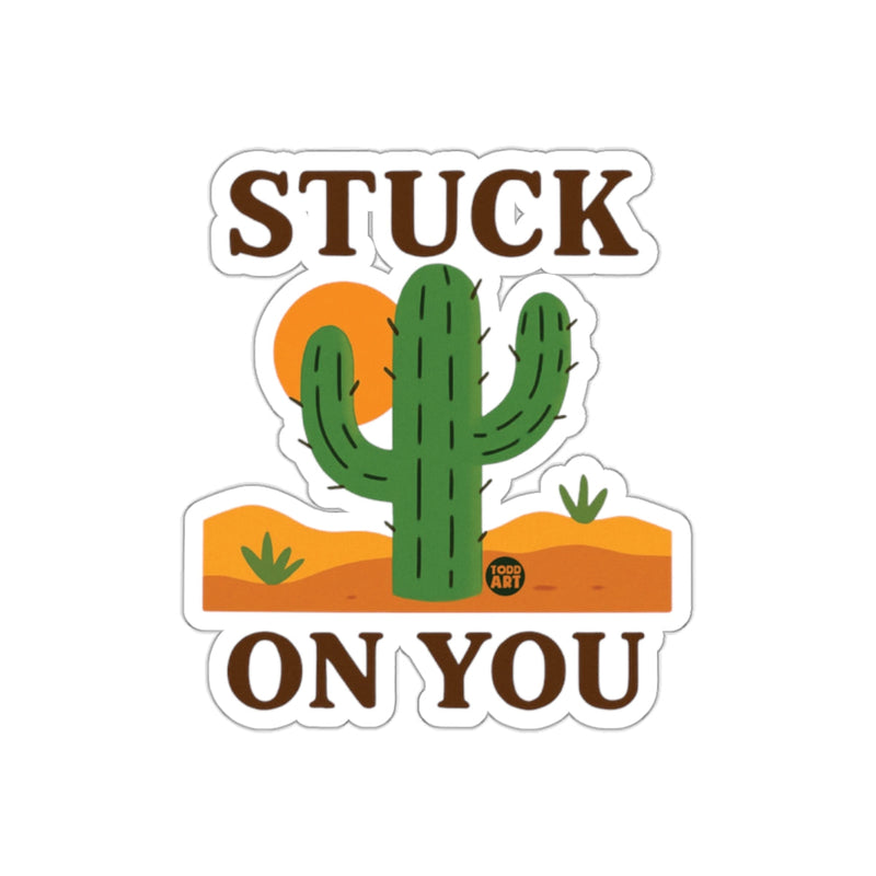 Load image into Gallery viewer, Stuck On You Cactus Design Sticker for Your Items
