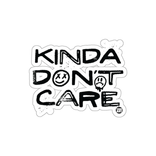 Playful Kinda Don't Care Fun Sticker Product