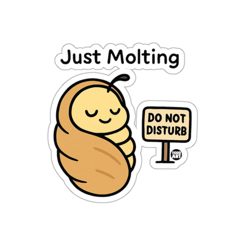 Load image into Gallery viewer, Just Molting Do Not Disturb Sticker Product
