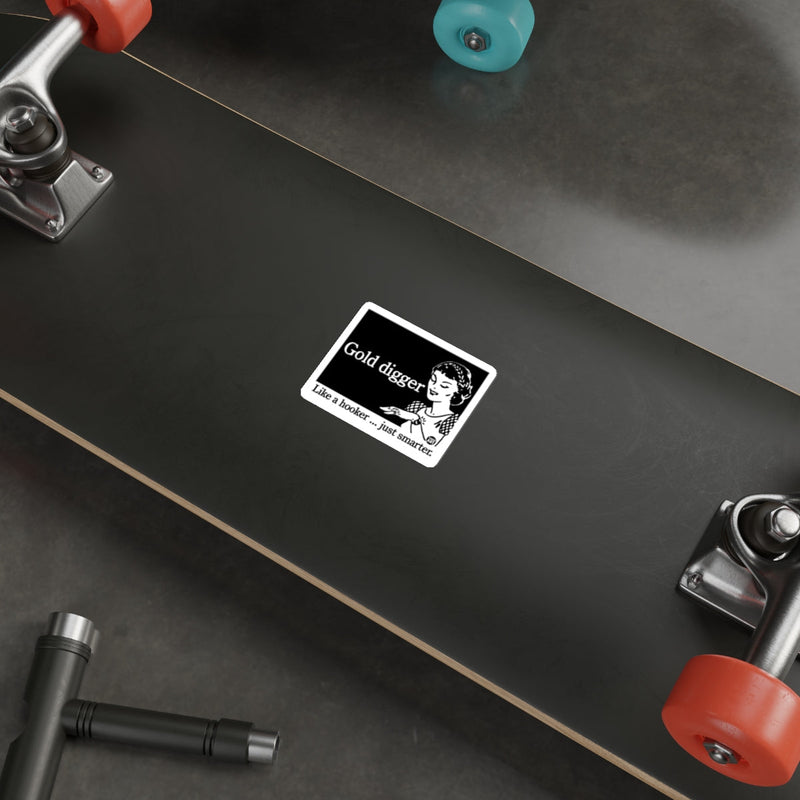 Load image into Gallery viewer, Gold Digger Like a Hooker Just Smarter Funny Art sticker
