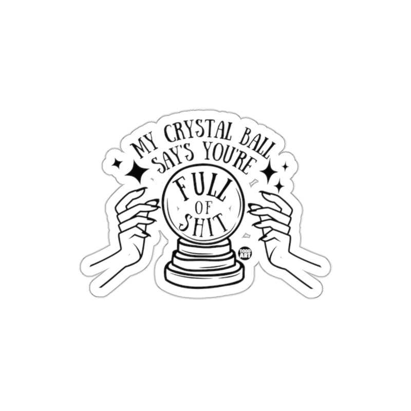 Load image into Gallery viewer, My Crystal Ball Say's You're Full of Shit Sticker

