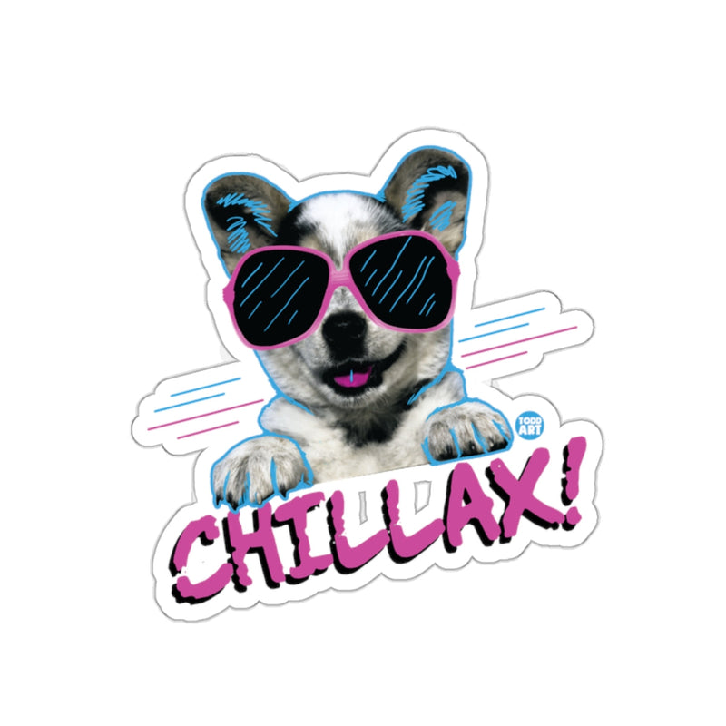 Load image into Gallery viewer, Chillax Sunglasses Puppy Fun Sticker for Cool Vibes
