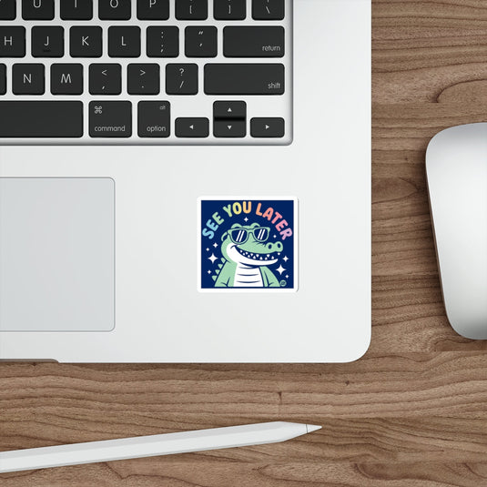 Happy Alligator See You Later Cool Sticker 