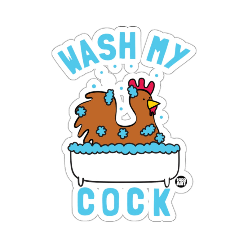 Load image into Gallery viewer, Funny Wash My Cock Chicken Bath Sticker
