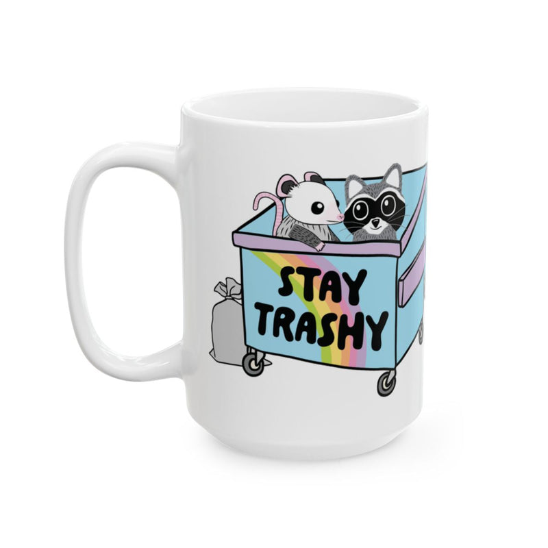 Load image into Gallery viewer, Stay Trashy Funny Animal Characters Mug
