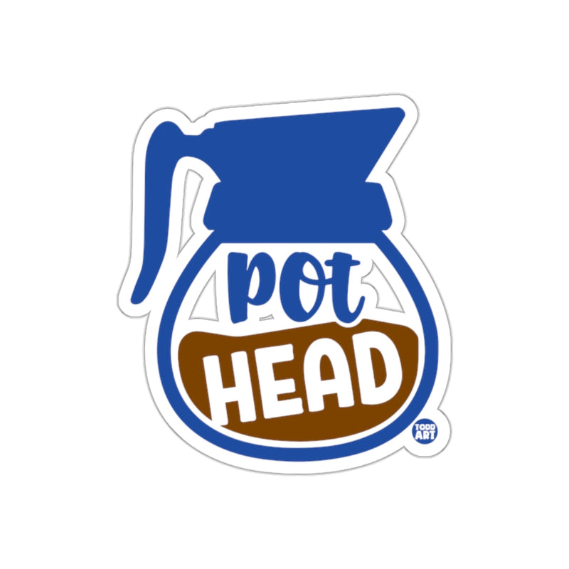 Load image into Gallery viewer, Humorous Coffee Pot Head Sticker for Coffee Lovers
