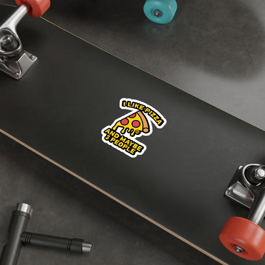 I Like Pizza And Maybe 3 People Sticker 