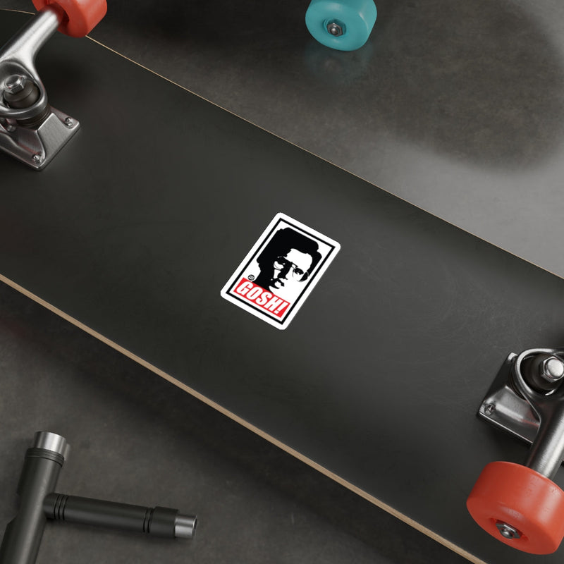 Load image into Gallery viewer, GOSH! Featuring A Black And White Portrait sticker
