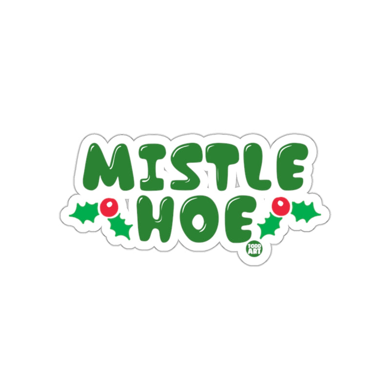 Load image into Gallery viewer, Mistle Hoe Holly Berries Green Festive Sticker Sheet
