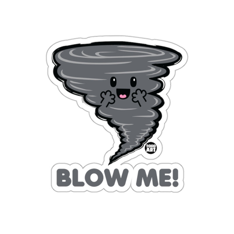 Load image into Gallery viewer, Blow Me! Cute Tornado with Happy Face Sticker
