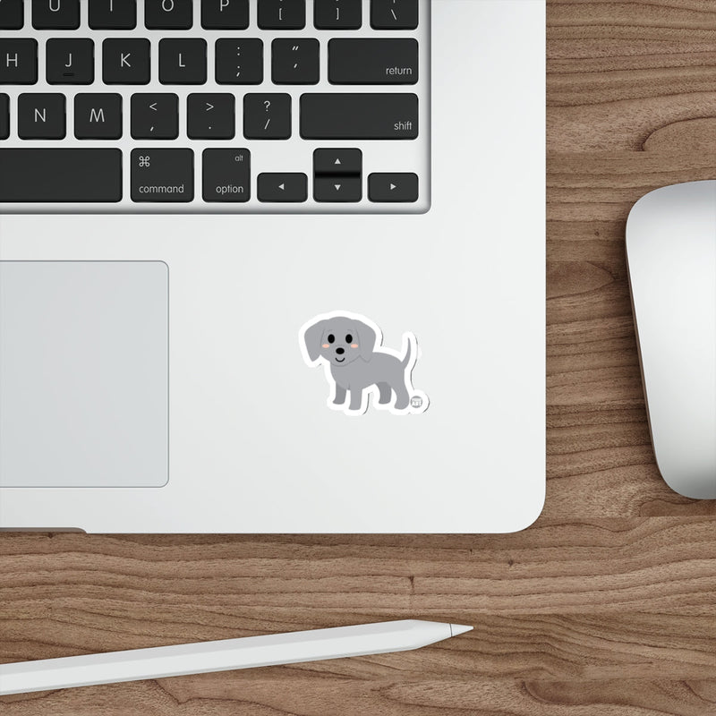 Load image into Gallery viewer, Cute Gray Cartoon Dog Sticker for Laptop Decoration
