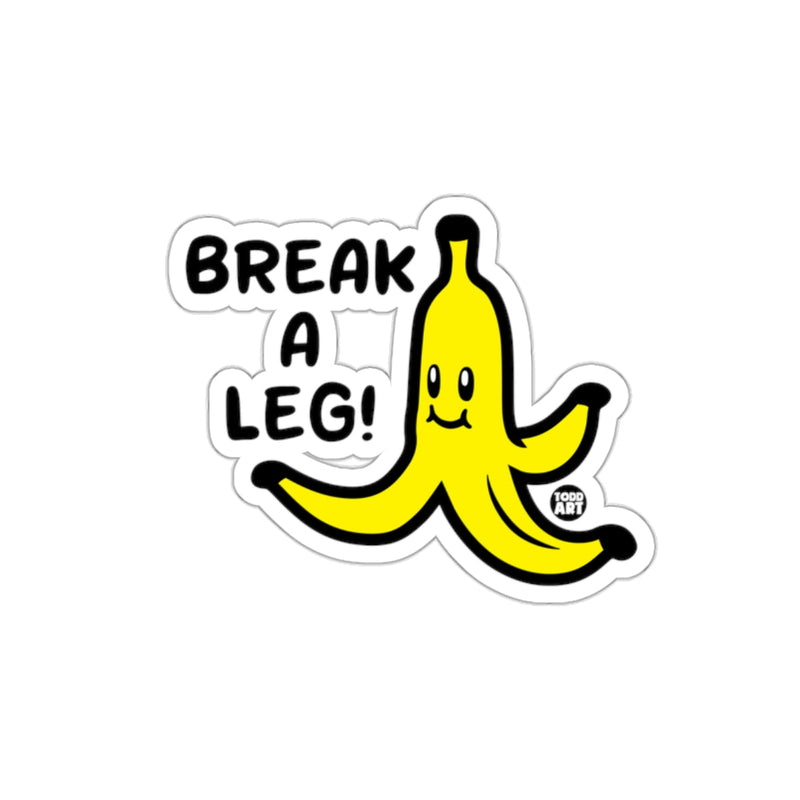 Load image into Gallery viewer, Break A Leg Banana Artwork Sticker Fun Design
