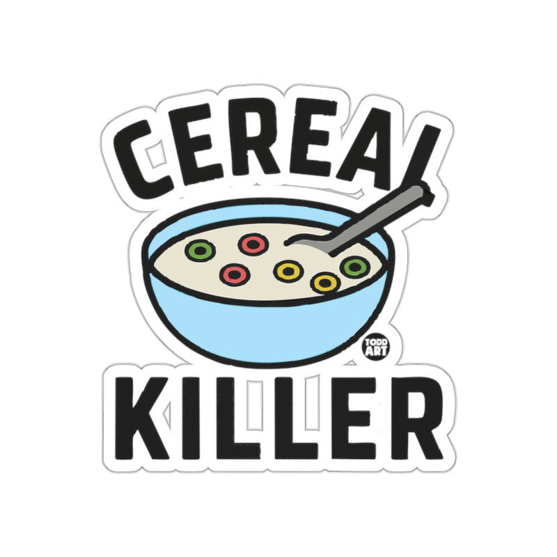 Load image into Gallery viewer, Cereal Killer Bowl Funny Breakfast Sticker Product
