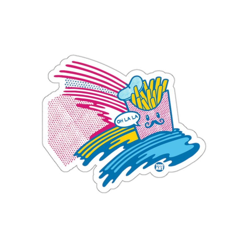 Load image into Gallery viewer, Colorful Oh La La French Fries Design Sticker
