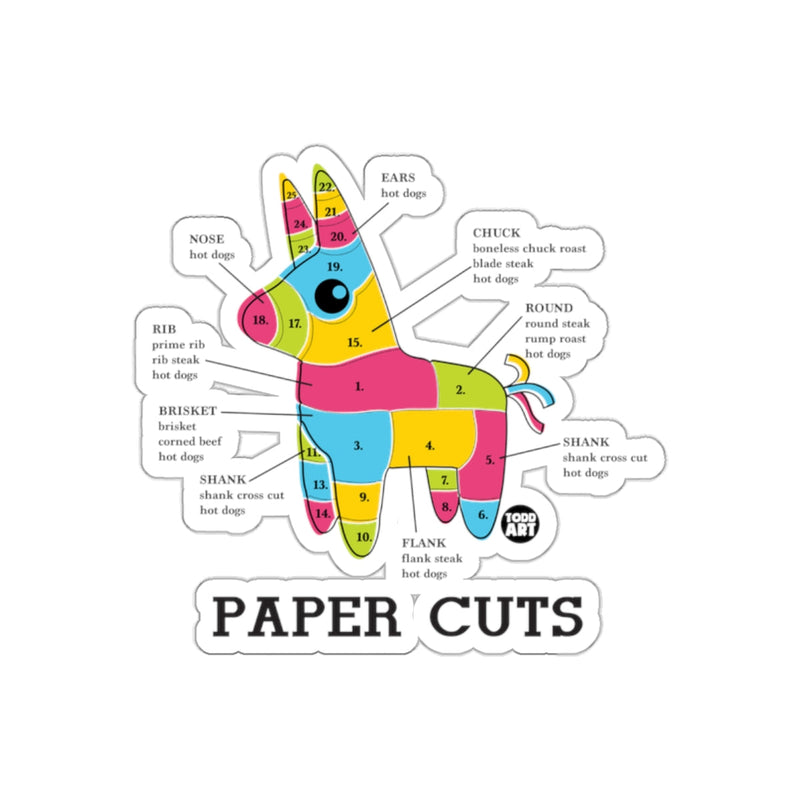 Load image into Gallery viewer, Colorful Pi√±ata Paper Cuts Graphic Illustration Art Sticker
