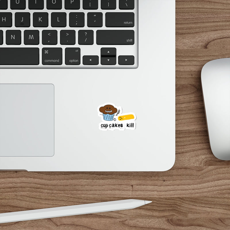 Load image into Gallery viewer, Cute Cupcakes Kill Die-Cut Vinyl Sticker
