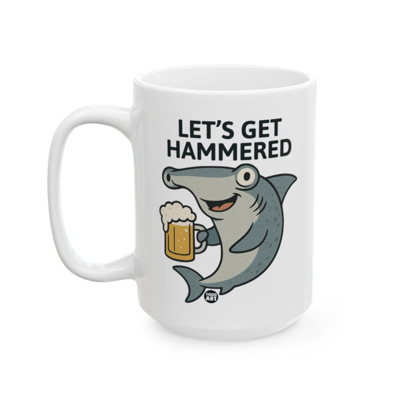 Load image into Gallery viewer, Let's Get Hammered Shark Design Mug
