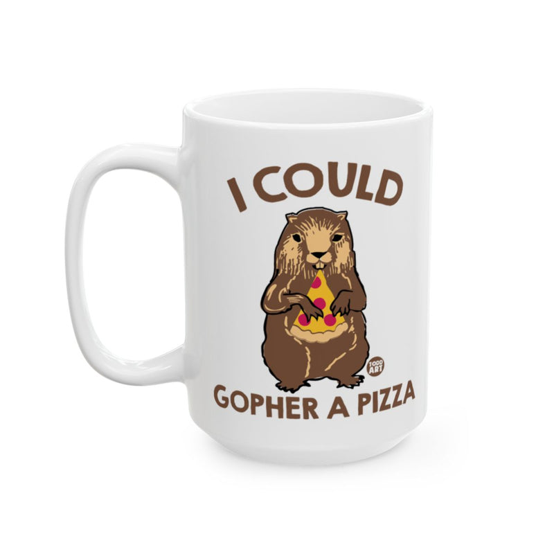 Load image into Gallery viewer, I Could Gopher A Pizza Funny Gopher Mug
