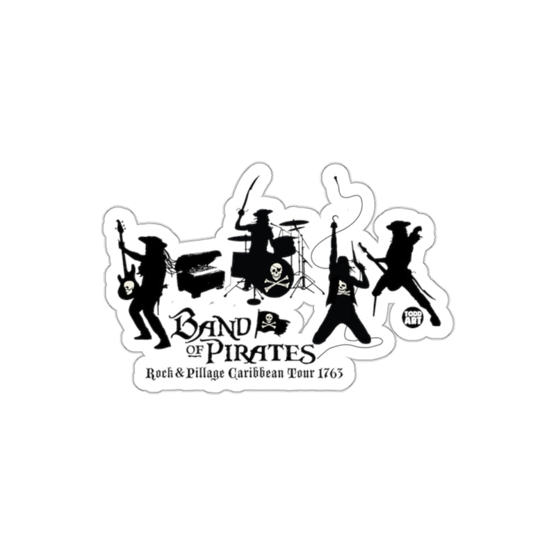 Load image into Gallery viewer, Band of Pirates Rock And Pillage Caribbean Tour 1763 Sticker
