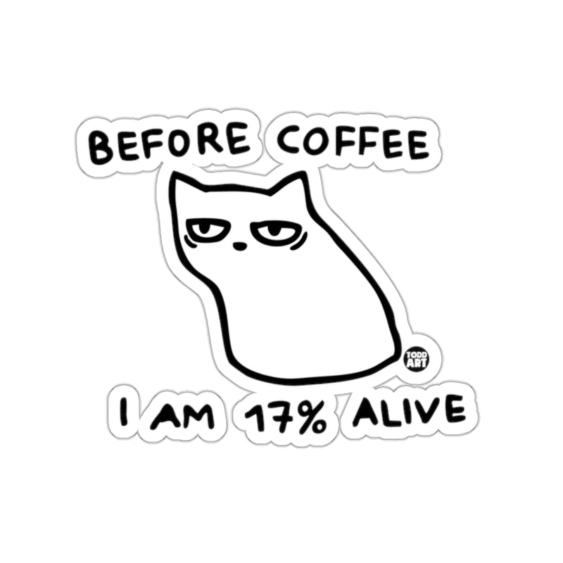 Load image into Gallery viewer, Grumpy Cat Before Coffee I Am 17 Percent Alive 
