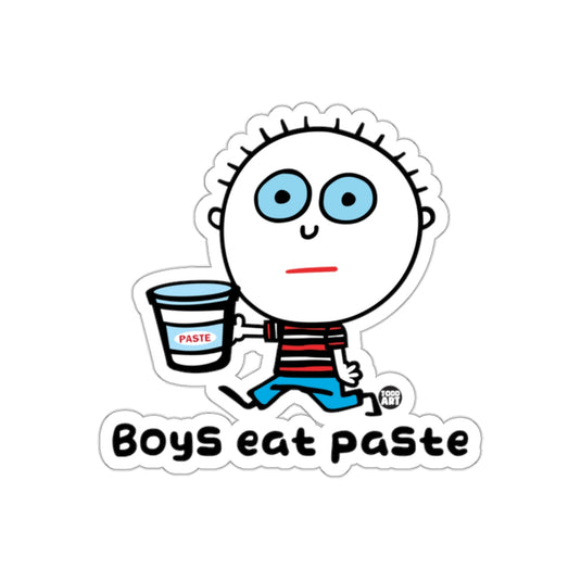 Boys Eat Paste Funny Character Sticker Product