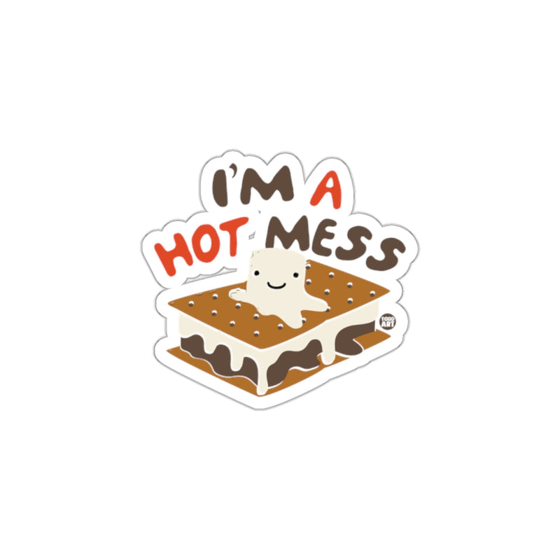Load image into Gallery viewer, I'm a Hot Mess S'mores Sticker
