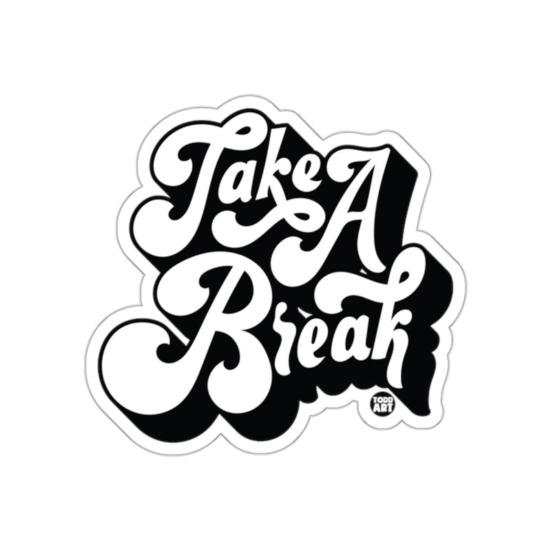 Load image into Gallery viewer, Take a Break Retro Style Sticker Gift Item
