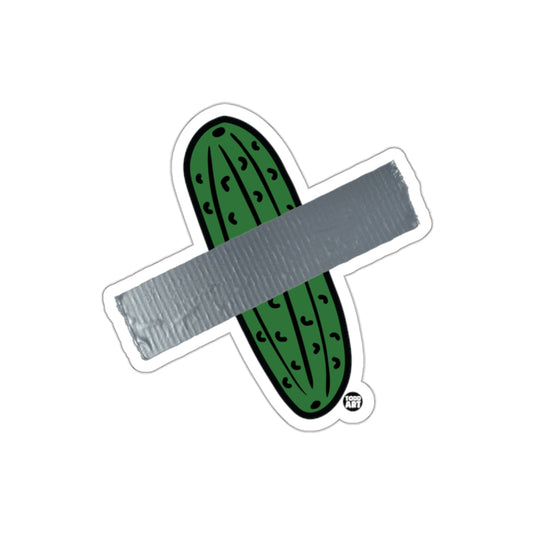 Duct Taped Cucumber Funny Sticker Humorous Decal Art