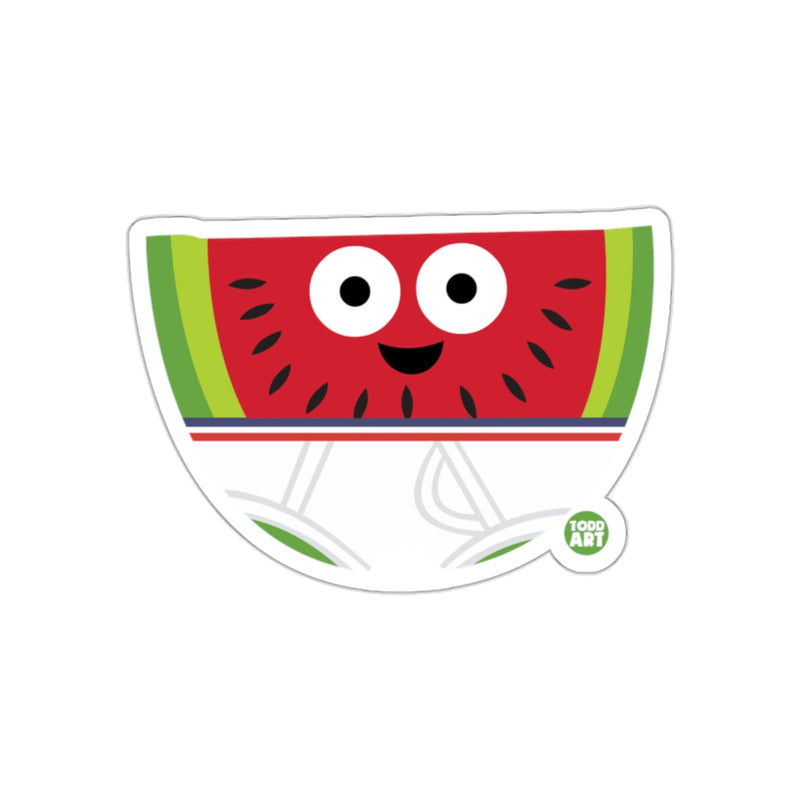 Load image into Gallery viewer, Cartoon Smiling Watermelon with Eyes Sticker
