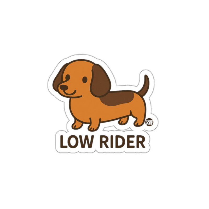 Load image into Gallery viewer, Low Rider Dachshund Cute Cartoon Sticker for Dog Lovers

