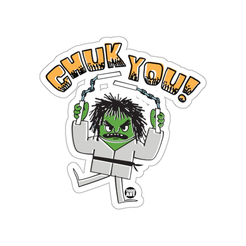 Load image into Gallery viewer, Chuk You Martial Arts Green Cartoon Character Sticker

