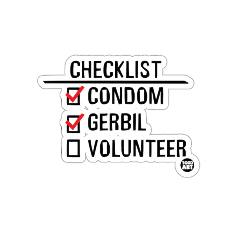 Load image into Gallery viewer, Funny Checklist Sticker for Humor Enthusiasts XS
