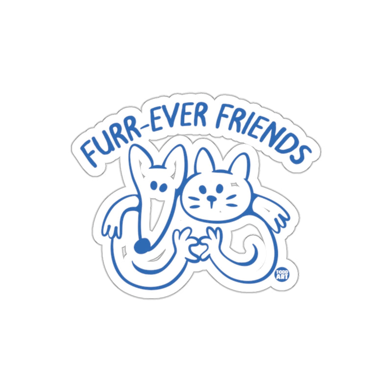 Load image into Gallery viewer, Furr-ever Friends Cute Cat and Dog Sticker Product

