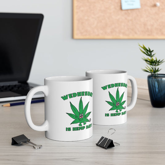 Wednesday is Hemp Day Graphic Coffee Mug