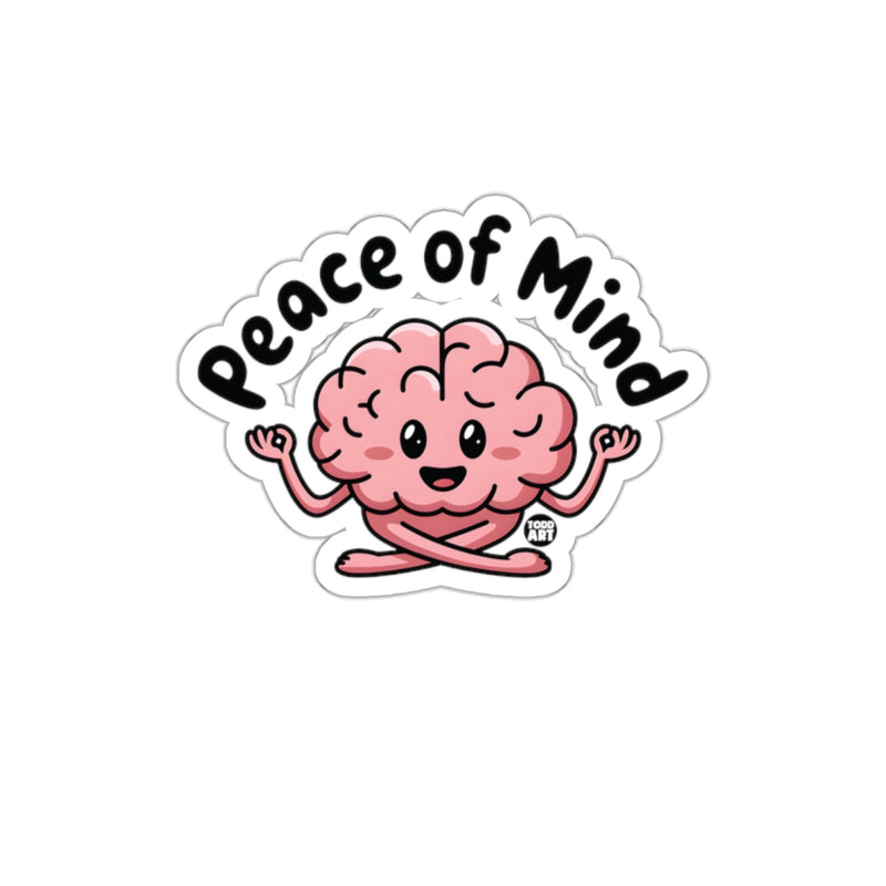 Load image into Gallery viewer, Peace of Mind Pink Brain Sticker Product
