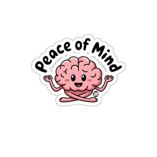 Peace of Mind Pink Brain Sticker Product
