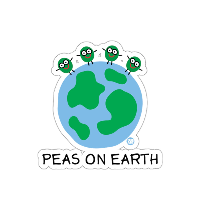 Load image into Gallery viewer, Peas on Earth Funny Planet Puns Sticker Product
