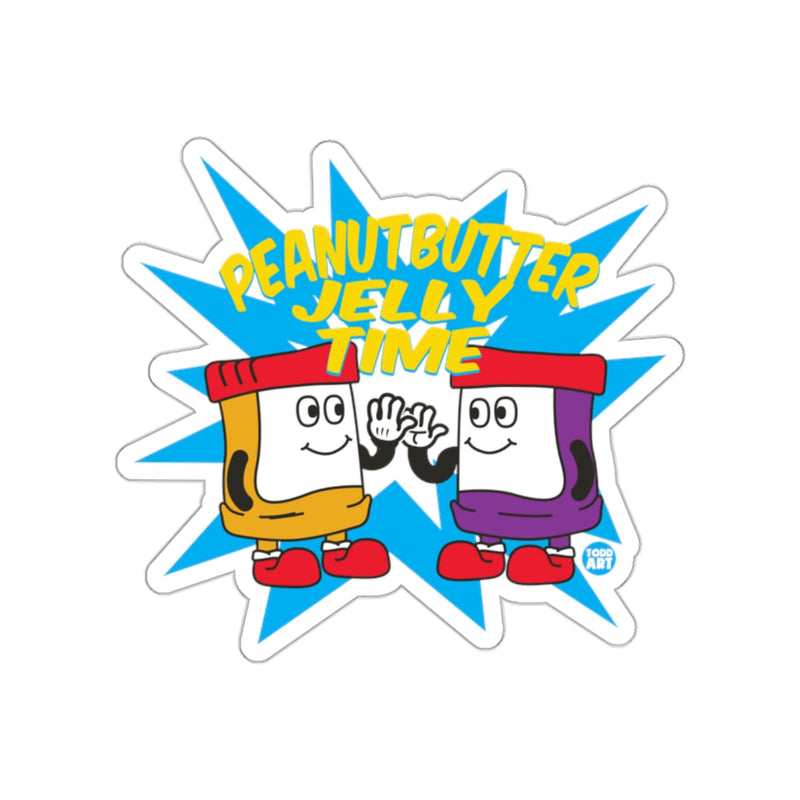 Load image into Gallery viewer, Peanut Butter Jelly Time Funny Cartoon Sticker
