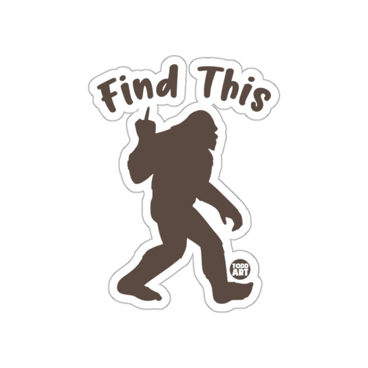 Find This Bigfoot Silhouette Sticker Product