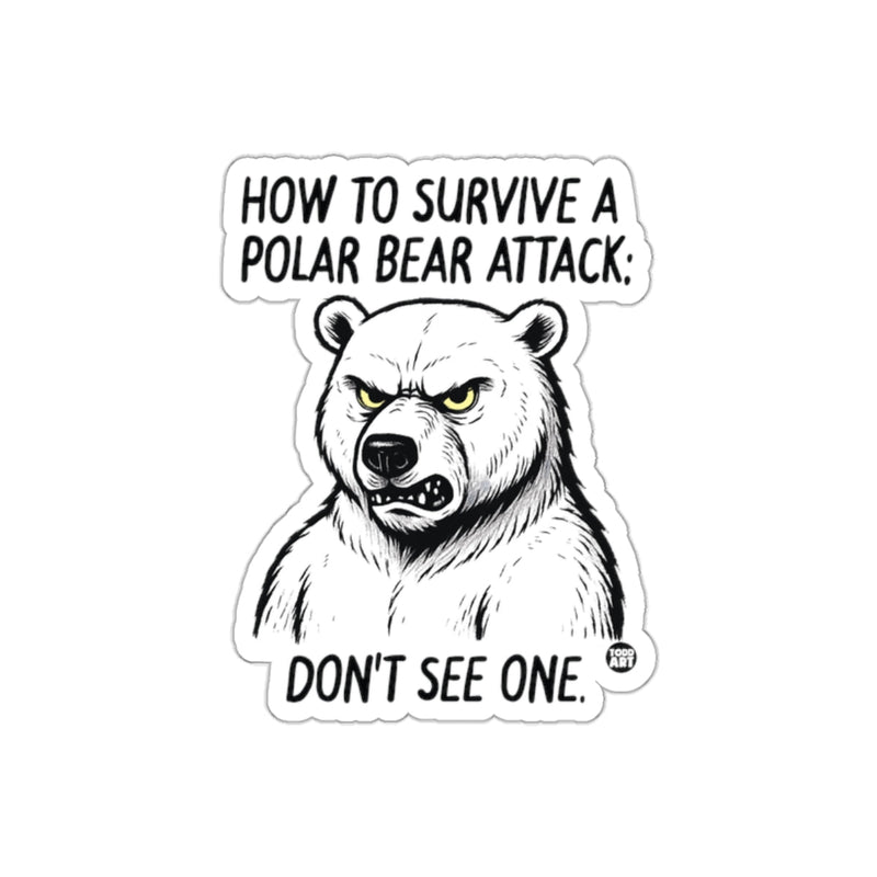 Load image into Gallery viewer, How to Survive a Polar Bear Attack Illustration Product
