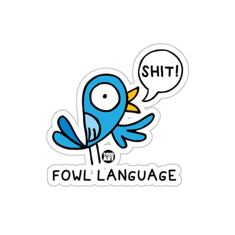 Load image into Gallery viewer, Funny Blue Bird Fowl Language Design Sticker
