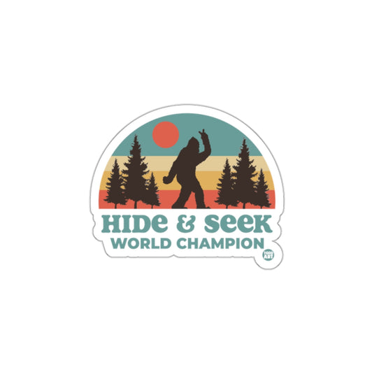 Hide And Seek World Champion Sticker