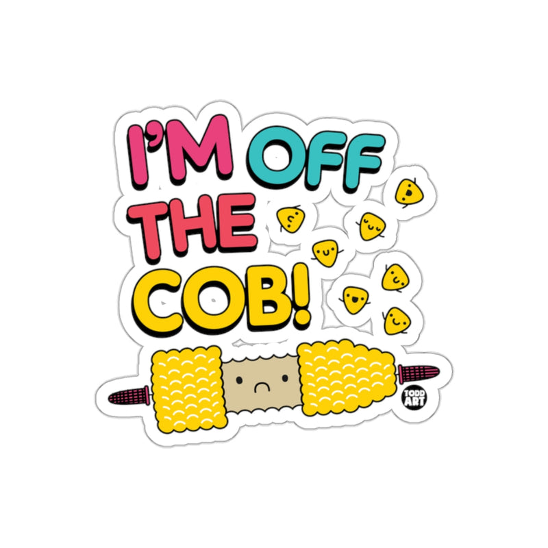 Load image into Gallery viewer, I'm Off The Cob Cute Corn Sticker with Cartoon Faces
