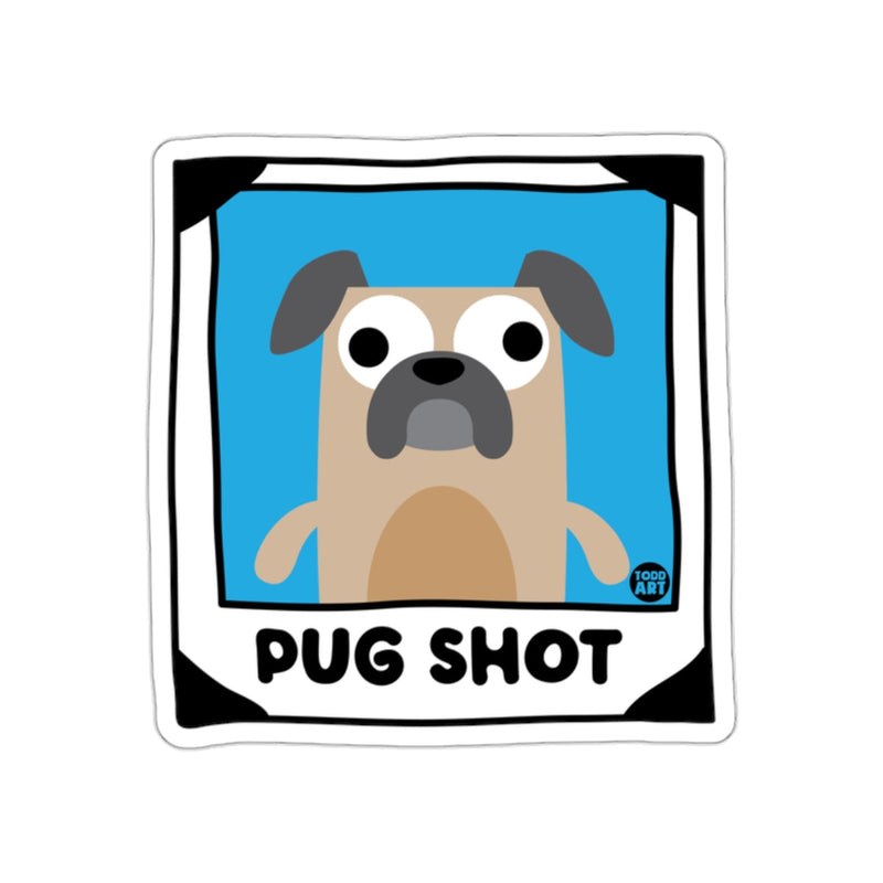 Load image into Gallery viewer, Cute Pug Shot Cartoon Sticker Fun Pet Art Design
