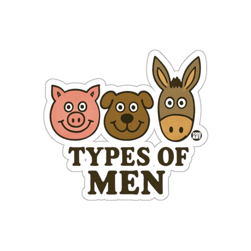 Load image into Gallery viewer, Types of Men Funny Animal Faces Sticker
