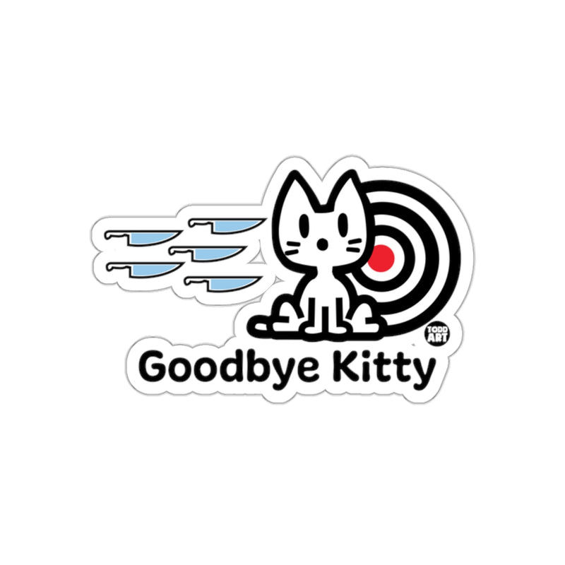 Load image into Gallery viewer, Goodbye Kitty Target Design Sticker for Unique Style
