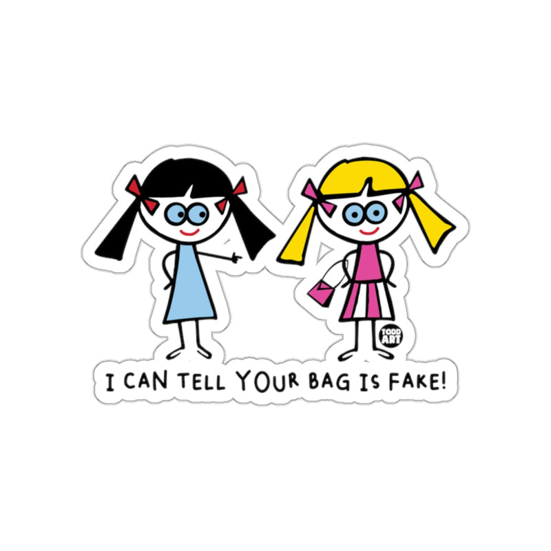 Load image into Gallery viewer, I Can Tell Your Bag Is Fake Cartoon Design Sticker
